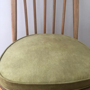 MyHome new seat pads for Ercol dining chairs with straps and press studs Green image 4