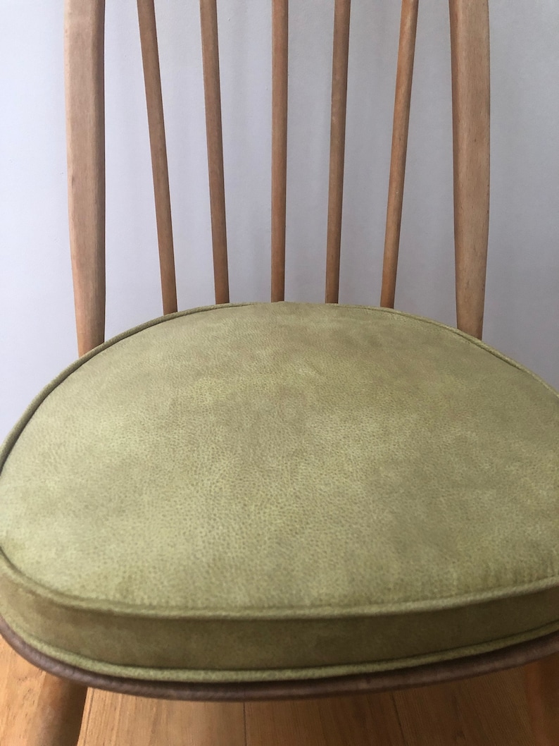 MyHome new seat pads for Ercol dining chairs with straps and press studs Green image 4