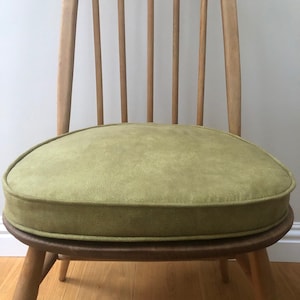 MyHome new seat pads for Ercol dining chairs with straps and press studs Green image 9