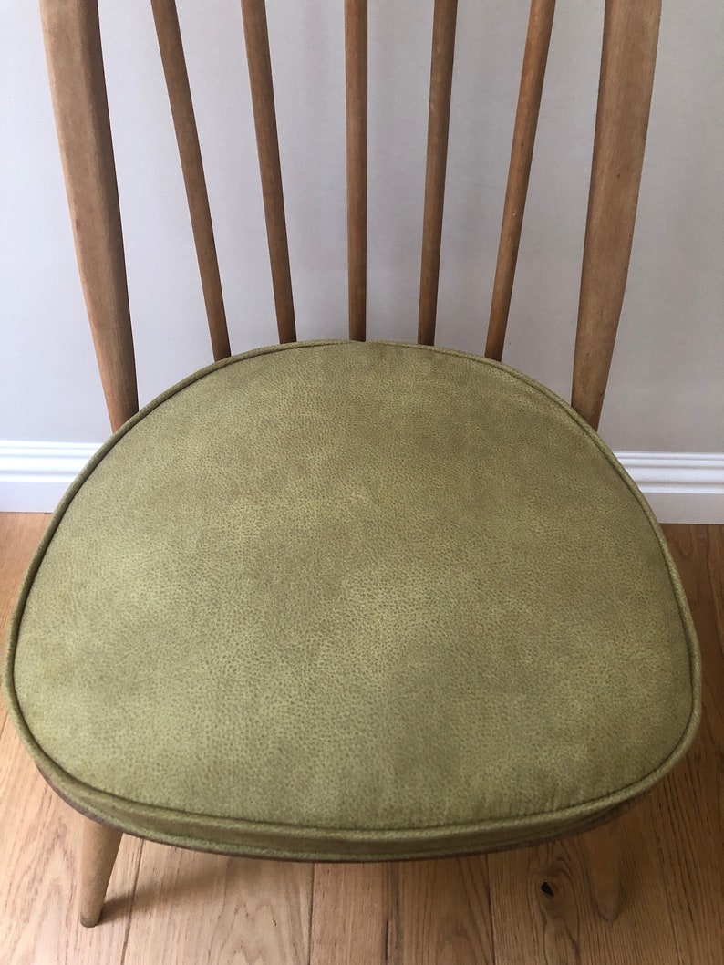 MyHome new seat pads for Ercol dining chairs with straps and press studs Green image 5
