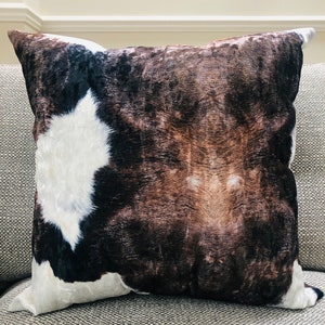 Faux cowhide hotsell throw pillows