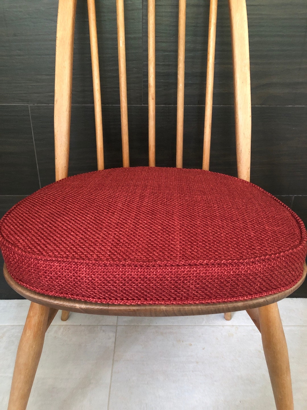 Myhome New Seat Pads for Ercol Dining Chairs With Straps and Press