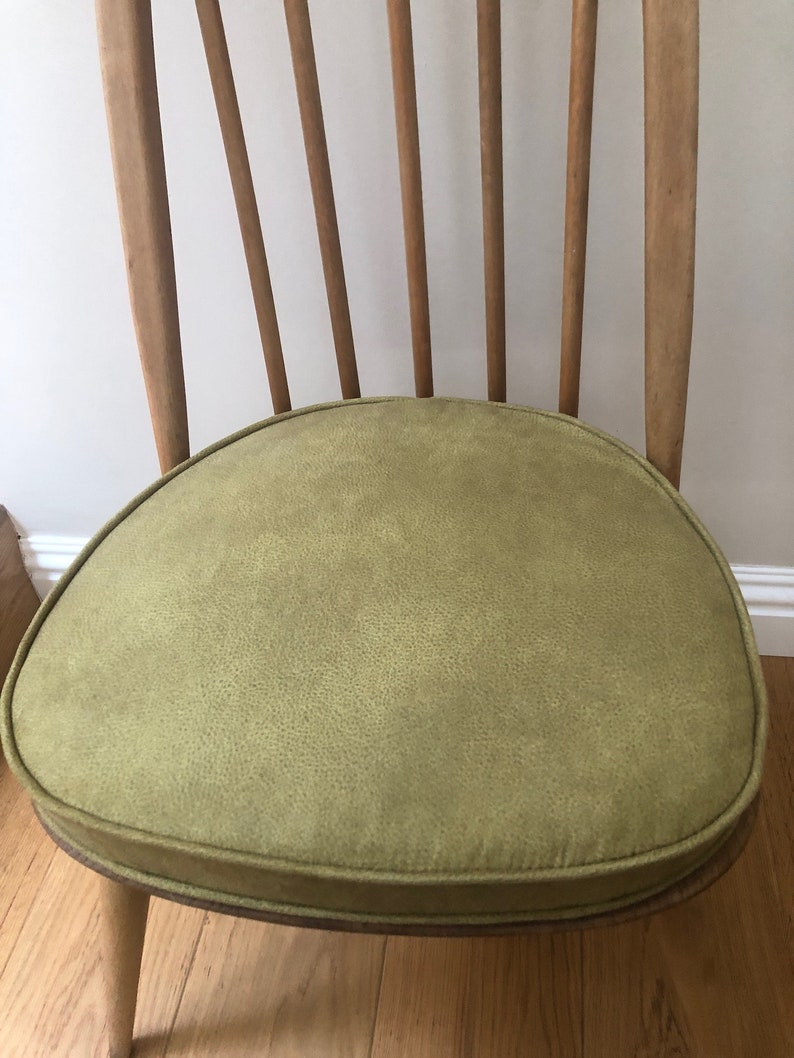 MyHome new seat pads for Ercol dining chairs with straps and press studs Green image 6