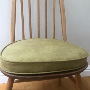 MyHome new seat pads for Ercol dining chairs with straps and press studs Green image 2