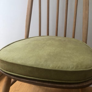 MyHome new seat pads for Ercol dining chairs with straps and press studs Green image 8