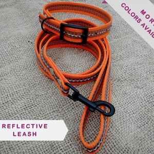 Reflective Dog Collar And Leash Set, safety lead and collar for visibility