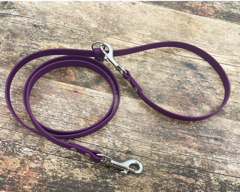 Hands-Free Dog Leash, waterproof dog leash, lightweight convertable dog lead handmade, adjustable dog leash image 5