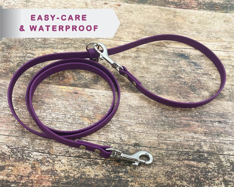Hands-Free Dog Leash, waterproof dog leash, lightweight convertable dog lead handmade, adjustable dog leash image 4