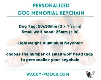 BESPMOSP Portachiavi Commemorativo Per Perdita Cane – Inciso Con Messaggio, Acciaio Inox, Con Sacchetto Di Velluto