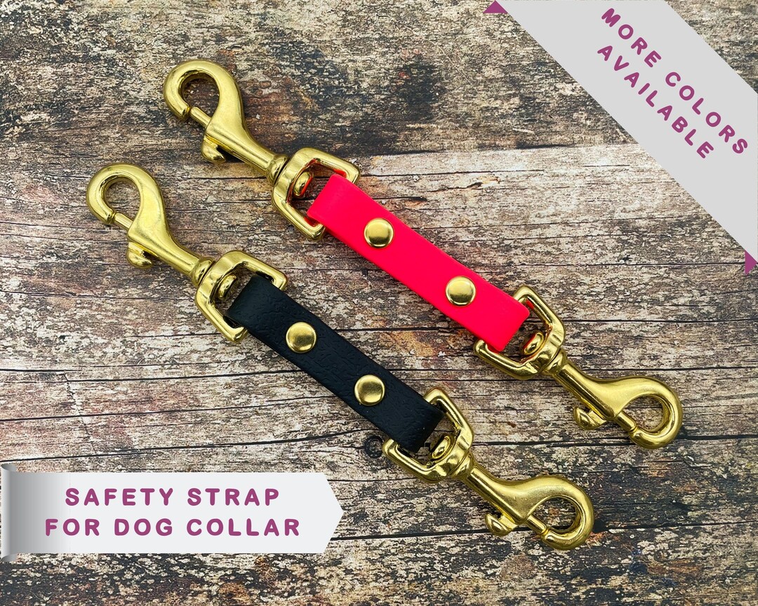 Safety Strap for Dog Collar, Dog Safety Clip, Dog Collar to Prong