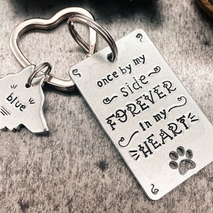 Personalized dog memorial keychain, pet loss gift, dog sympathy gift, custom dog keychain, pet bereavement keyring, dog remembrance gift