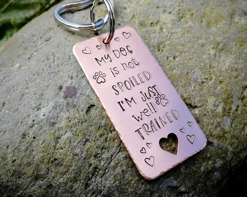 Dog Mom Keychain Funny Quote Keychain Etsy