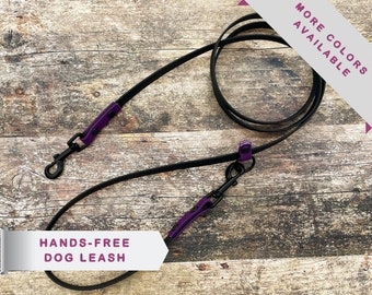 Hands-Free Dog Leash lightweight convertable leash waist dog lead around shoulder adjustable dog leash waterproof dog leash