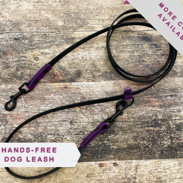Hands-Free Dog Leash lightweight convertable leash waist dog lead around shoulder adjustable dog leash waterproof dog leash