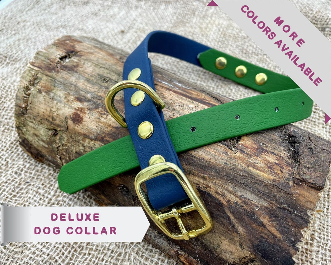 Luxury Dog Collar Heavy Duty Waterproof Dog Collar 2 Colors Etsy