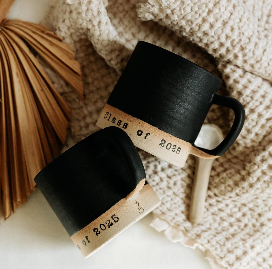 Custom Pottery Mugs for Wedding, Anniversary, Graduation, and Special ...