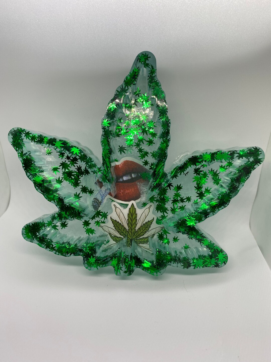Hand Made Mary Jane Leaf Shape Ash Tray Etsy