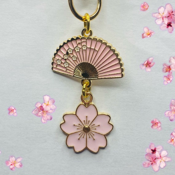 Blooming Flowers Bag Charm and Key Holder S00 - Accessories
