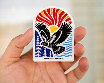 Western Vogel Vinyl Aufkleber: Langlebiger Wild Outdoor Adventure Aufkleber