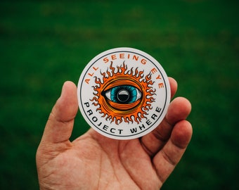 All Seeing Eye Vinyl-Aufkleber, robuster Schutz-Aufkleber