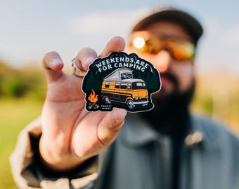 Camping Vanlife Sticker: Robuster Aufkleber