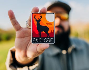 Fleece-Aufkleber, Outdoor Adventure Aufkleber