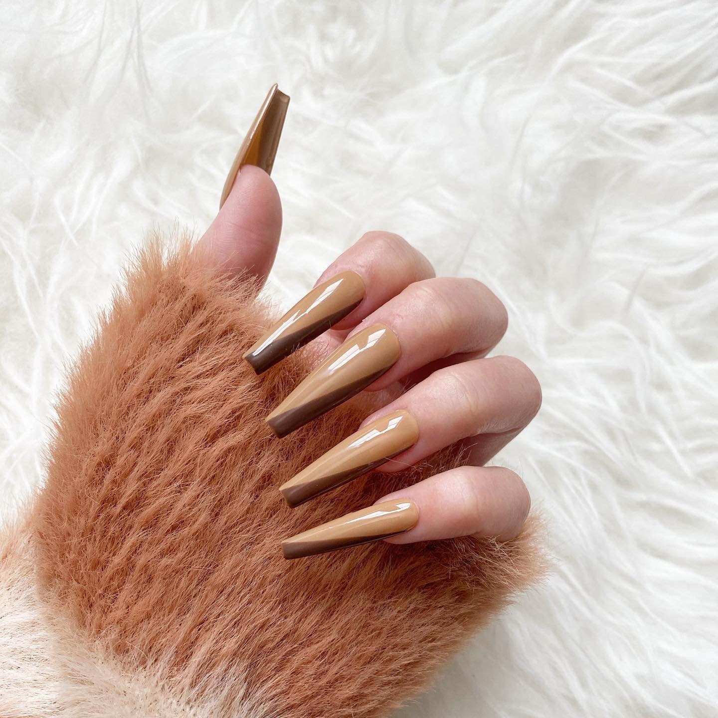 Brown Nails - Etsy