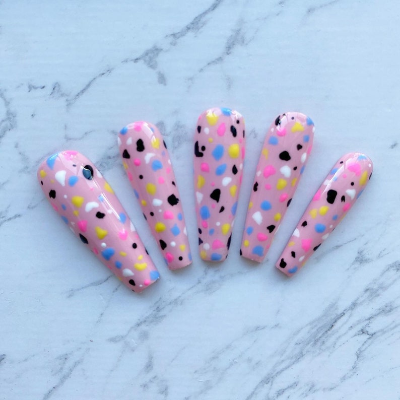 Reusable Scattered Paint Press on Nails Etsy