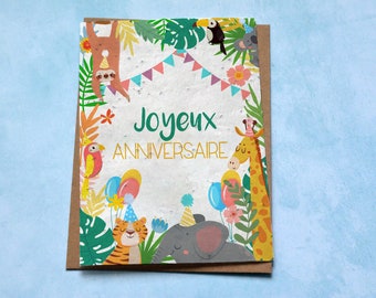 Carte D Anniversaire De Cerf Etsy