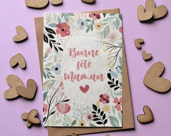 Card to plant Happy Mother's Day. Seeded Mother's Day card.
