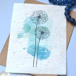 Carte à planter Dandelion. Carte anniversaire à planter. image 3