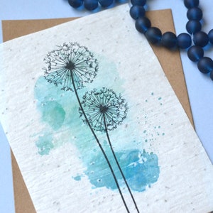 Carte à planter Dandelion. Carte anniversaire à planter. image 4