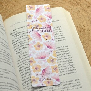 Marque-page à planter personnalisé Bonne fête Maman. Marque-page ensemencé bonne fête maman. Carte Fête des mères.