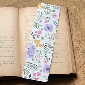 Marque-page à planter Fleurs Herbier. Marque-page ensemencé Fleurs séchées. Carte Fleur à planter