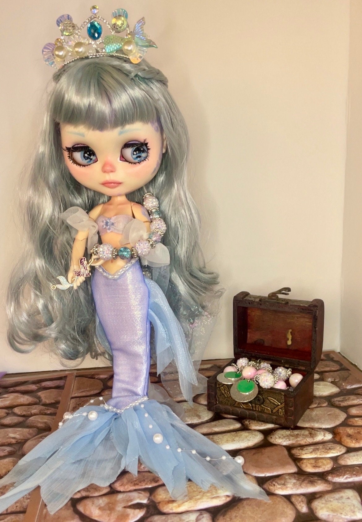 Poupée Sirène Mermaid Melody - Édition Limitée - 100% Faite à Main - Échelle 1:6 - 30 Cm - Neuf Scellé
