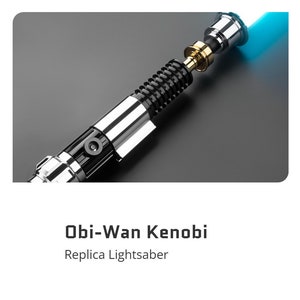 Obi-Wan Kenobi Lightsaber with Removable Neopixel or RGB Blade, “Obi Wan Kenobi Mk2” Cosplay Lightsaber