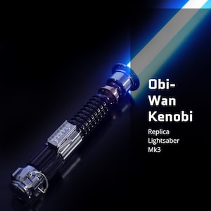 Obi-Wan Kenobi Replica Lightsaber with Removable Neopixel or RGB Blade, “Obi Wan Kenobi Mk3&quot;