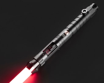 Lightsaber Laser Sword with Crystal chamber, Custom Force fx Lightsaber, XenoPixel, Smooth Swing, "DeathStalker"