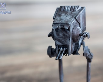 Hand Painted AT-ST Walker Replica: 3D Printed Star Wars Movie Prop