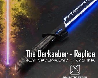 Darksaber Lightsaber Replica - The Mandalorian – Neopixel & Proffie Pixel |Star Wars - Smooth Swing/ Removable core/Bat