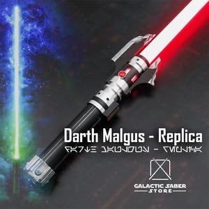 Darth Malgus Lightsaber Replica - Broken Version Weathered – RGB, Neopixel & Proffie Pixel |Star Wars Old Republic - Smooth Swing TwoButton