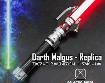 Darth Malgus Lightsaber Replica – Weathered Hilt, RGB Neopixel Proffie Pixel