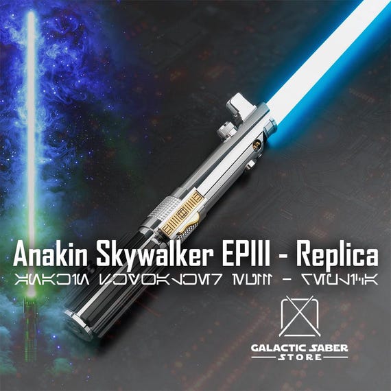 Anakin Skywalker EP3 Brass Lightsaber Replica: RGB Neopixel Anakin Skywalker EP3 Brass Lightsaber Replica: RGB Neopixel