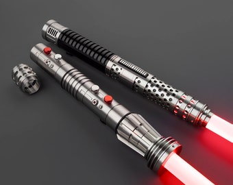 Darth Maul - The Clone Wars Lightsaber Replica with Removable Blade, NeoPixel Smooth Swing