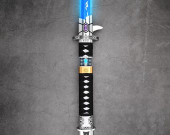 Dark Katana Lightsaber: Crystal Chamber, Samurai Saber (SN4Pixel & Proffie)