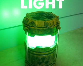 Nuclear Reactor Lamp | Glowing Sci-Fi Desk Light |  Light Opens to Activate  | Geek Gift |  Decor Post-Apocalyptic