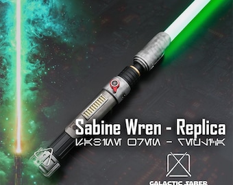 Sabine Wren Lightsaber Replica: Neopixel Proffie Pixel, Bluetooth App-Controlled