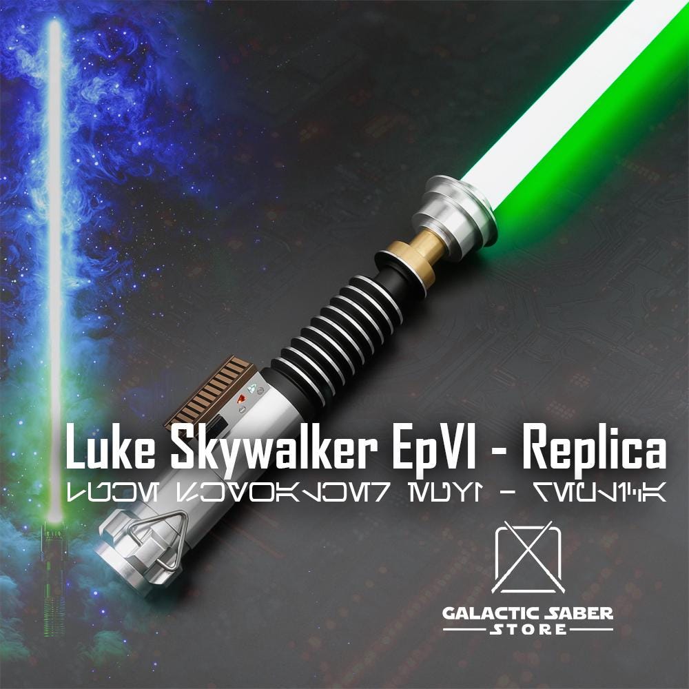 Luke Skywalker Ep VI Lightsaber Replica - Return of the Jedi – RGB, Neopixel & Proffie Pixel |Star Wars EPVI - Smooth Swing TwoButton func.
