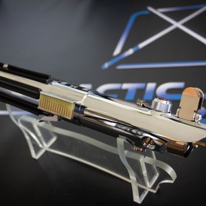 Luke Skywalker Graflex lichtzwaardreplica EP5 ESB met verwijderbaar mes, NeoPixel Smooth Swing