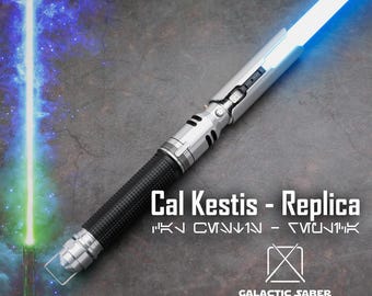 Cal Kestis Lightsaber Replica: RGB Neopixel, Bluetooth App-Controlled